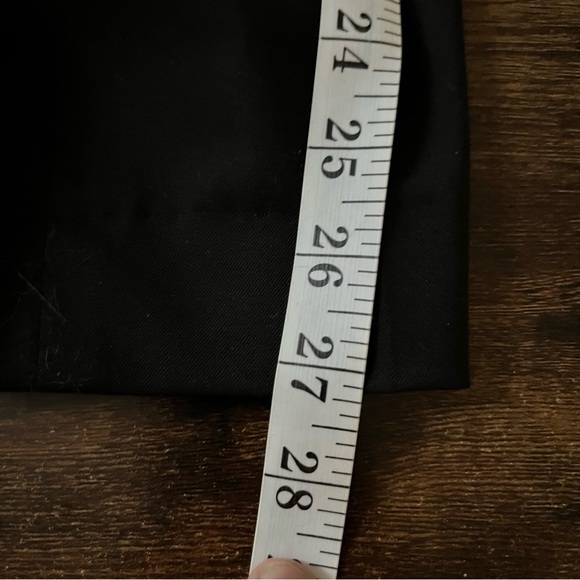 Lafayette 148 New York Pants Virgin Wool Trousers Black Side Zip Size 6 Office - Picture 4 of 11